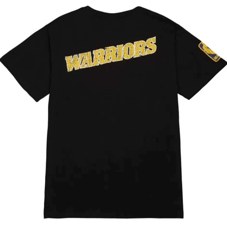 Men Mitchell & Ness T-Shirts & Tops-Team Og Premium Ss Tee Golden State Warriors