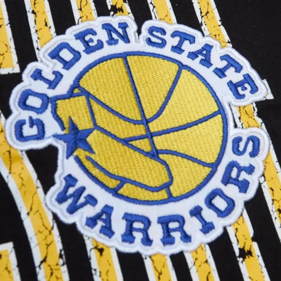Men Mitchell & Ness T-Shirts & Tops-Team Og Premium Ss Tee Golden State Warriors