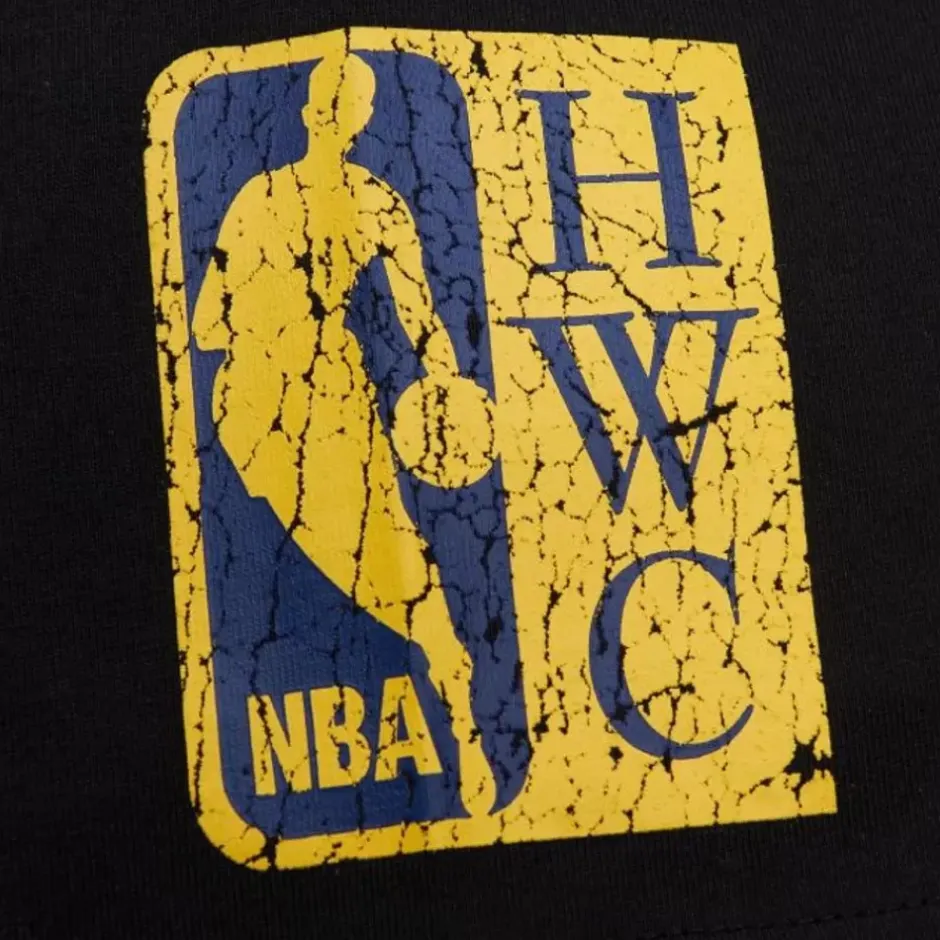 Men Mitchell & Ness T-Shirts & Tops-Team Og Premium Ss Tee Golden State Warriors