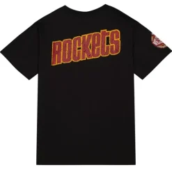 Men Mitchell & Ness T-Shirts & Tops-Team Og Premium Ss Tee Houston Rockets