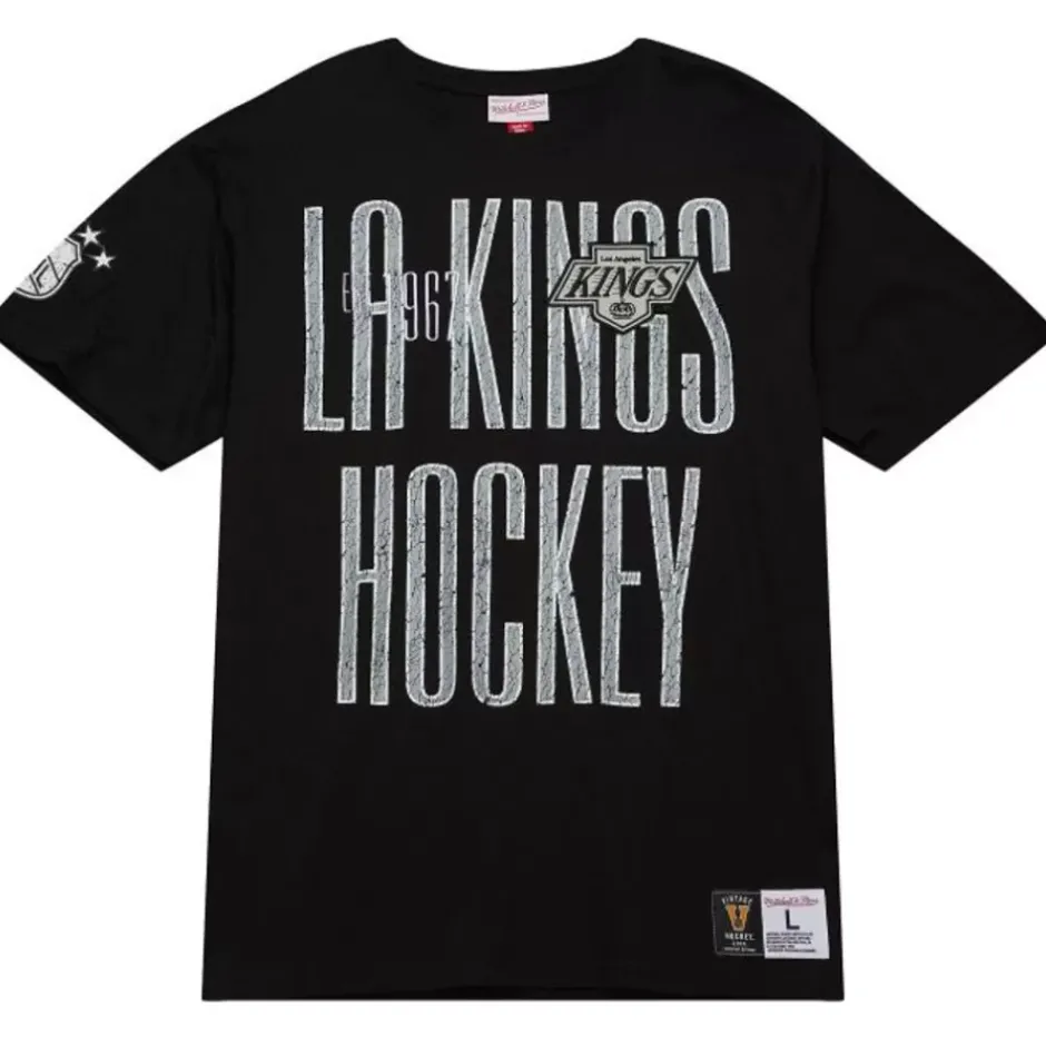 Men Mitchell & Ness T-Shirts & Tops-Team Og Premium Ss Tee Los Angeles Kings