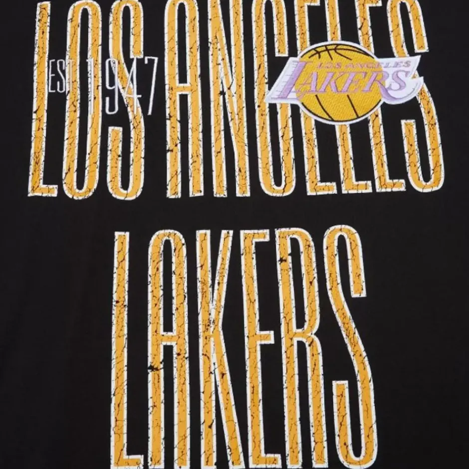 Men Mitchell & Ness T-Shirts & Tops-Team Og Premium Ss Tee Los Angeles Lakers