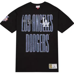 Men Mitchell & Ness T-Shirts & Tops-Team Og Premium Ss Tee Los Angeles Dodgers