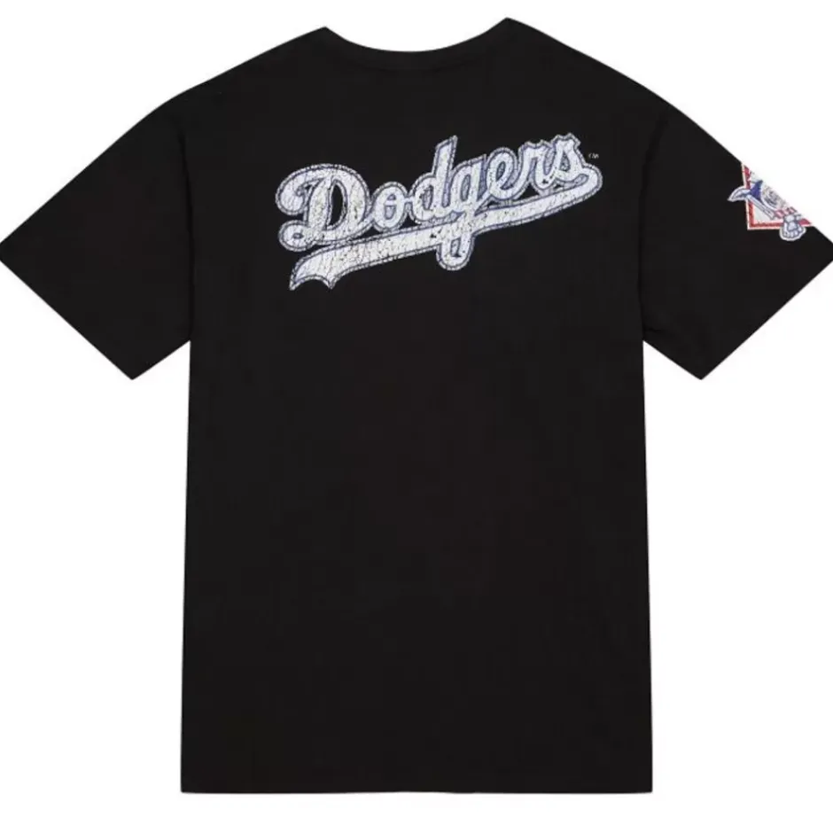 Men Mitchell & Ness T-Shirts & Tops-Team Og Premium Ss Tee Los Angeles Dodgers