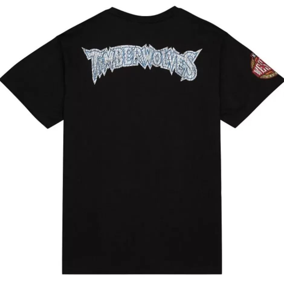Men Mitchell & Ness T-Shirts & Tops-Team Og Premium Ss Tee Minnesota Timberwolves