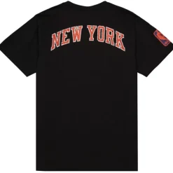Men Mitchell & Ness T-Shirts & Tops-Team Og Premium Ss Tee New York Knicks
