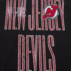 Men Mitchell & Ness T-Shirts & Tops-Team Og Premium Ss Tee New Jersey Devils
