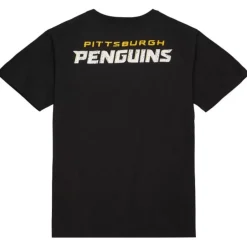 Men Mitchell & Ness T-Shirts & Tops-Team Og Premium Ss Tee Pittsburgh Penguins