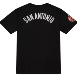 Men Mitchell & Ness T-Shirts & Tops-Team Og Premium Ss Tee San Antonio Spurs