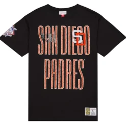 Men Mitchell & Ness T-Shirts & Tops-Team Og Premium Ss Tee San Diego Padres