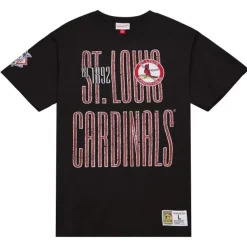 Men Mitchell & Ness T-Shirts & Tops-Team Og Premium Ss Tee St. Louis Cardinals