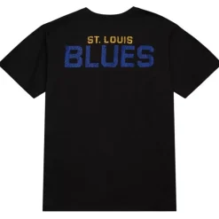 Men Mitchell & Ness T-Shirts & Tops-Team Og Premium Ss Tee St. Louis Blues