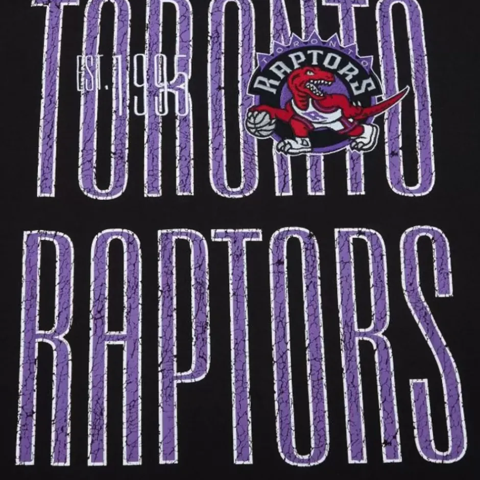 Men Mitchell & Ness T-Shirts & Tops-Team Og Premium Ss Tee Toronto Raptors