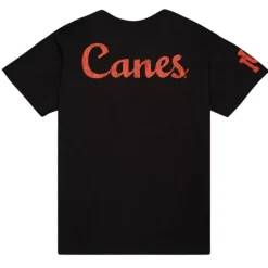 Men Mitchell & Ness T-Shirts & Tops-Team Og Premium Ss Tee University Of Miami