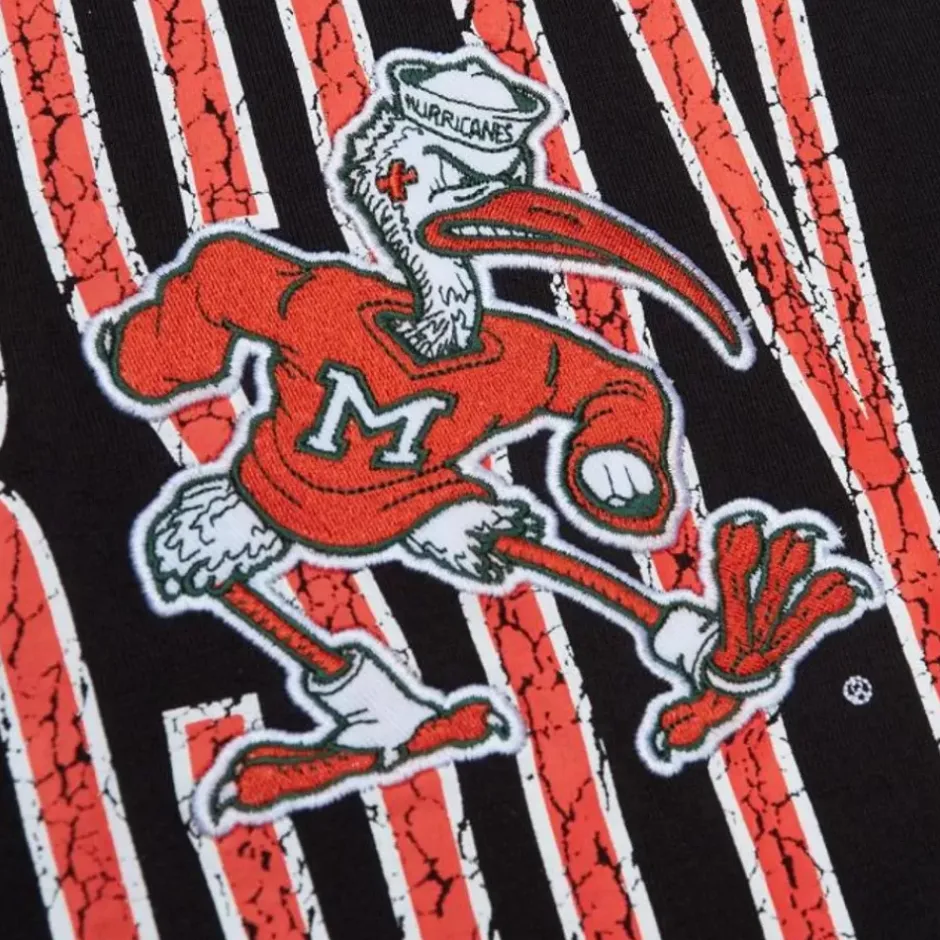 Men Mitchell & Ness T-Shirts & Tops-Team Og Premium Ss Tee University Of Miami