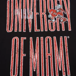 Men Mitchell & Ness T-Shirts & Tops-Team Og Premium Ss Tee University Of Miami
