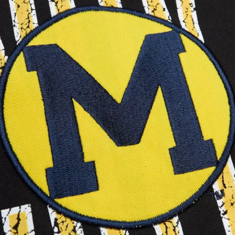 Men Mitchell & Ness T-Shirts & Tops-Team Og Premium Ss Tee University Of Michigan