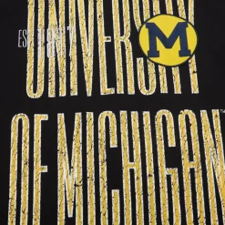 Men Mitchell & Ness T-Shirts & Tops-Team Og Premium Ss Tee University Of Michigan
