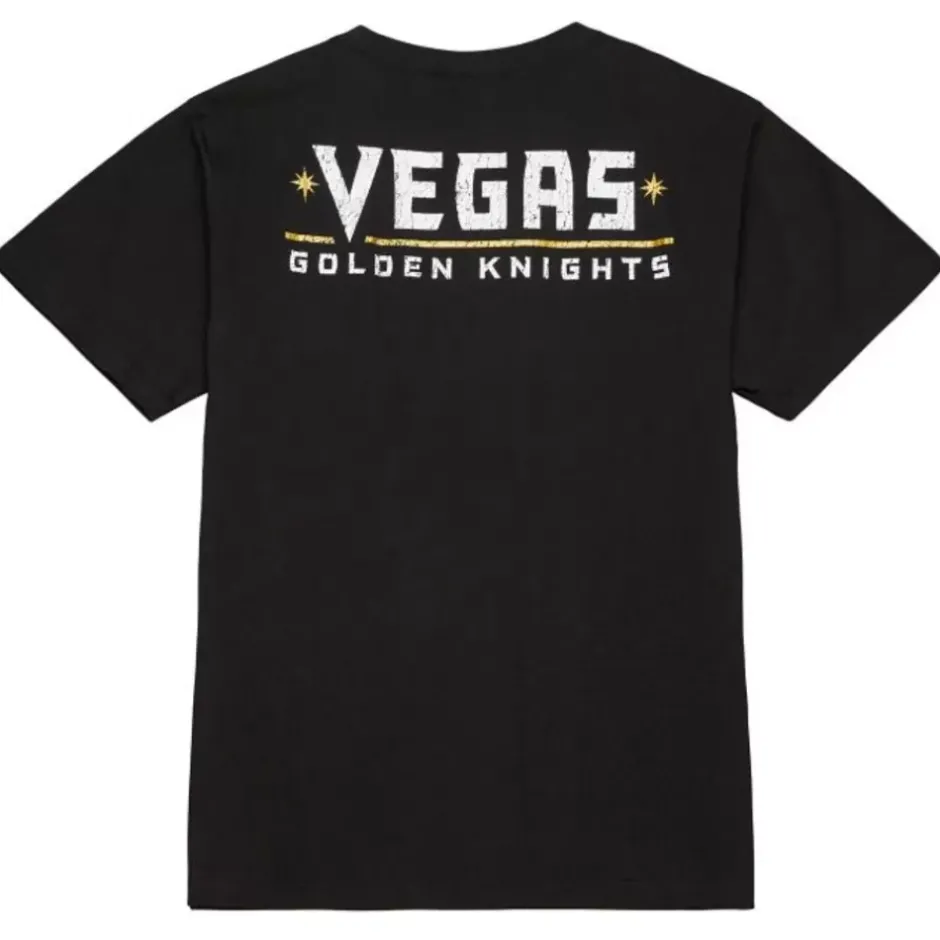 Men Mitchell & Ness T-Shirts & Tops-Team Og Premium Ss Tee Vegas Golden Knights