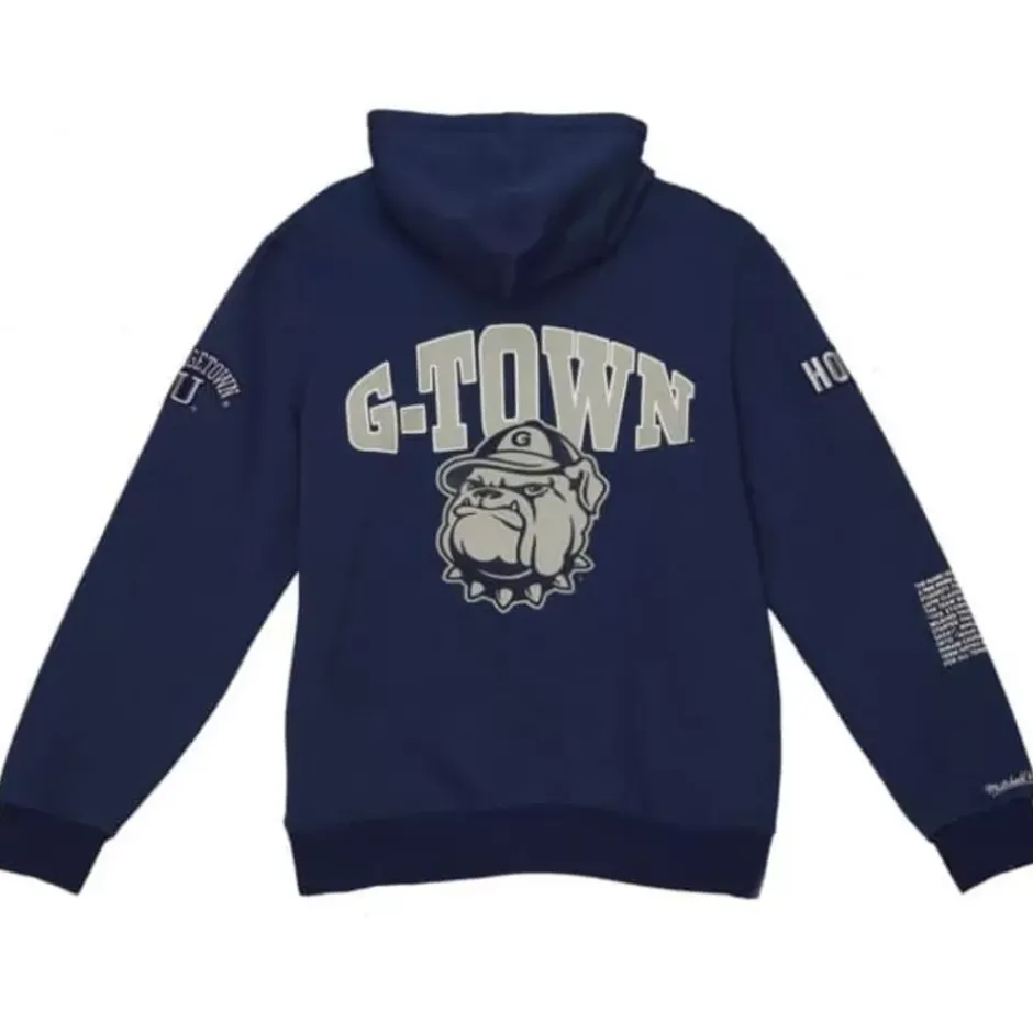 Men Mitchell & Ness Hoodies & Sweatshirts-Team Origins Fleece Hoody Georgetown University