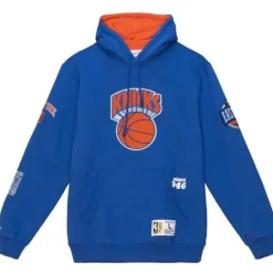 Men Mitchell & Ness Hoodies & Sweatshirts-Team Origins Fleece Hoody New York Knicks