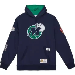 Men Mitchell & Ness Hoodies & Sweatshirts-Team Origins Fleece Hoody Dallas Mavericks