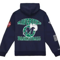 Men Mitchell & Ness Hoodies & Sweatshirts-Team Origins Fleece Hoody Dallas Mavericks