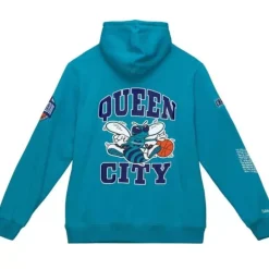Men Mitchell & Ness Hoodies & Sweatshirts-Team Origins Fleece Hoody Charlotte Hornets