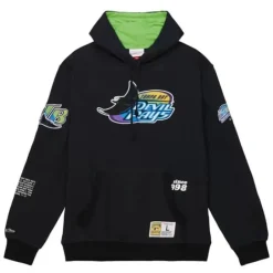 Men Mitchell & Ness Hoodies & Sweatshirts-Team Origins Fleece Hoody Tampa Bay Rays