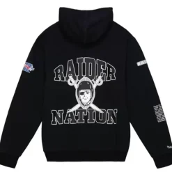 Men Mitchell & Ness Hoodies & Sweatshirts-Team Origins Fleece Hoody Oakland Raiders
