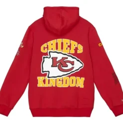 Men Mitchell & Ness Hoodies & Sweatshirts-Team Origins Fleece Hoody Kansas City Chiefs