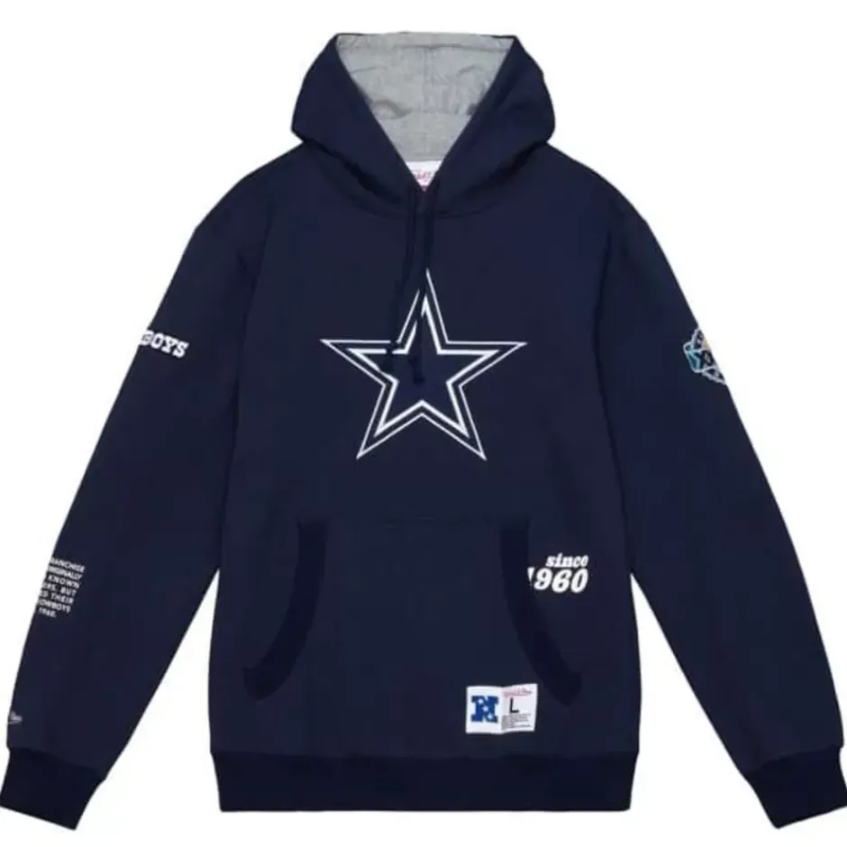 Men Mitchell & Ness Hoodies & Sweatshirts-Team Origins Fleece Hoody Dallas Cowboys