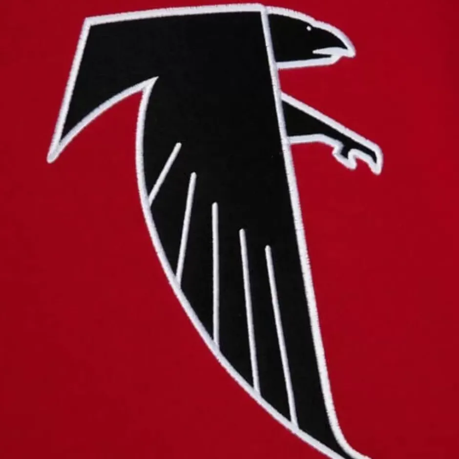 Men Mitchell & Ness Hoodies & Sweatshirts-Team Origins Fleece Hoody Atlanta Falcons