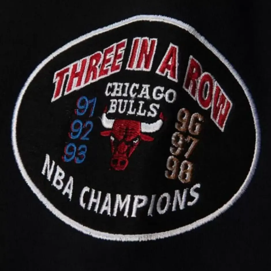 Men Mitchell & Ness Hoodies & Sweatshirts-Team Origins Fleece Hoody Chicago Bulls