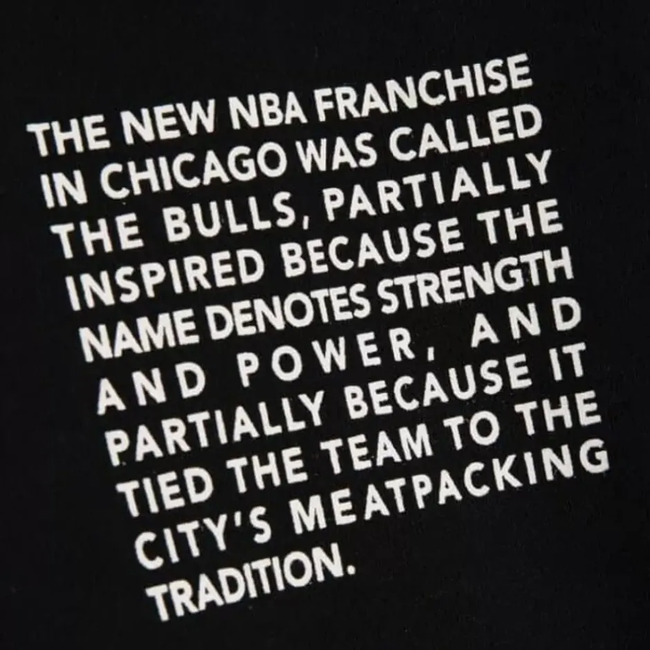Men Mitchell & Ness Hoodies & Sweatshirts-Team Origins Fleece Hoody Chicago Bulls