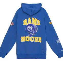 Men Mitchell & Ness Hoodies & Sweatshirts-Team Origins Fleece Hoody Los Angeles Rams