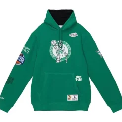 Men Mitchell & Ness Hoodies & Sweatshirts-Team Origins Fleece Hoody Boston Celtics