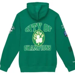 Men Mitchell & Ness Hoodies & Sweatshirts-Team Origins Fleece Hoody Boston Celtics
