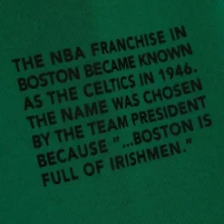 Men Mitchell & Ness Hoodies & Sweatshirts-Team Origins Fleece Hoody Boston Celtics