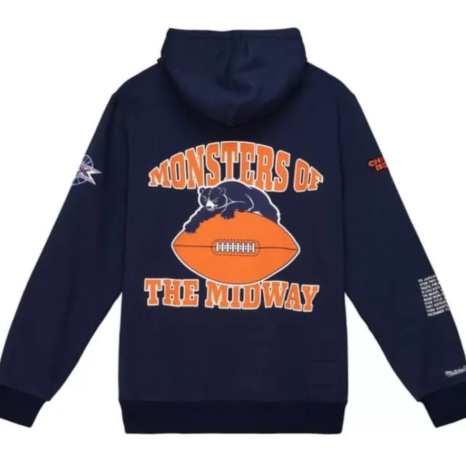Men Mitchell & Ness Hoodies & Sweatshirts-Team Origins Fleece Hoody Chicago Bears