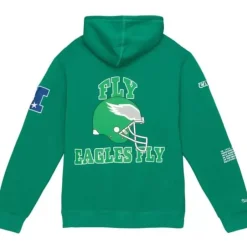 Men Mitchell & Ness Hoodies & Sweatshirts-Team Origins Fleece Hoody Philadelphia Eagles