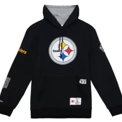Men Mitchell & Ness Hoodies & Sweatshirts-Team Origins Fleece Hoody Pittsburgh Steelers