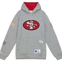 Men Mitchell & Ness Hoodies & Sweatshirts-Team Origins Fleece Hoody San Francisco 49Ers