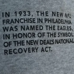 Men Mitchell & Ness Pants-Team Origins Fleece Pant Philadelphia Eagles