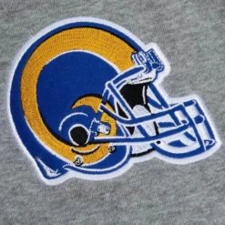 Men Mitchell & Ness Pants-Team Origins Fleece Pant Los Angeles Rams