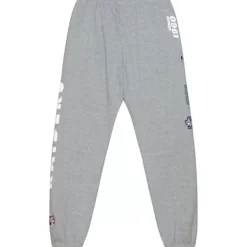 Men Mitchell & Ness Pants-Team Origins Fleece Pant Oakland Raiders
