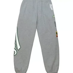 Men Mitchell & Ness Pants-Team Origins Fleece Pant Seattle Supersonics