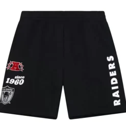 Men Mitchell & Ness Shorts-Team Origins Fleece Short Oakland Raiders