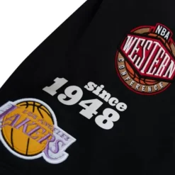 Men Mitchell & Ness Shorts-Team Origins Fleece Short Los Angeles Lakers
