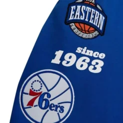 Men Mitchell & Ness Shorts-Team Origins Fleece Short Philadelphia 76Ers